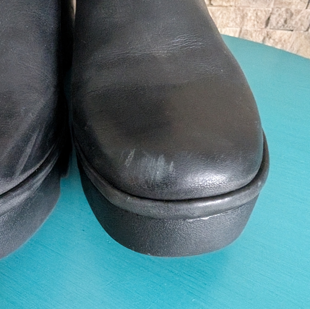 Fly London Baan Platform Ankle Lug Boots Chunky Minimalist Sz EU 42/US 11 image 5